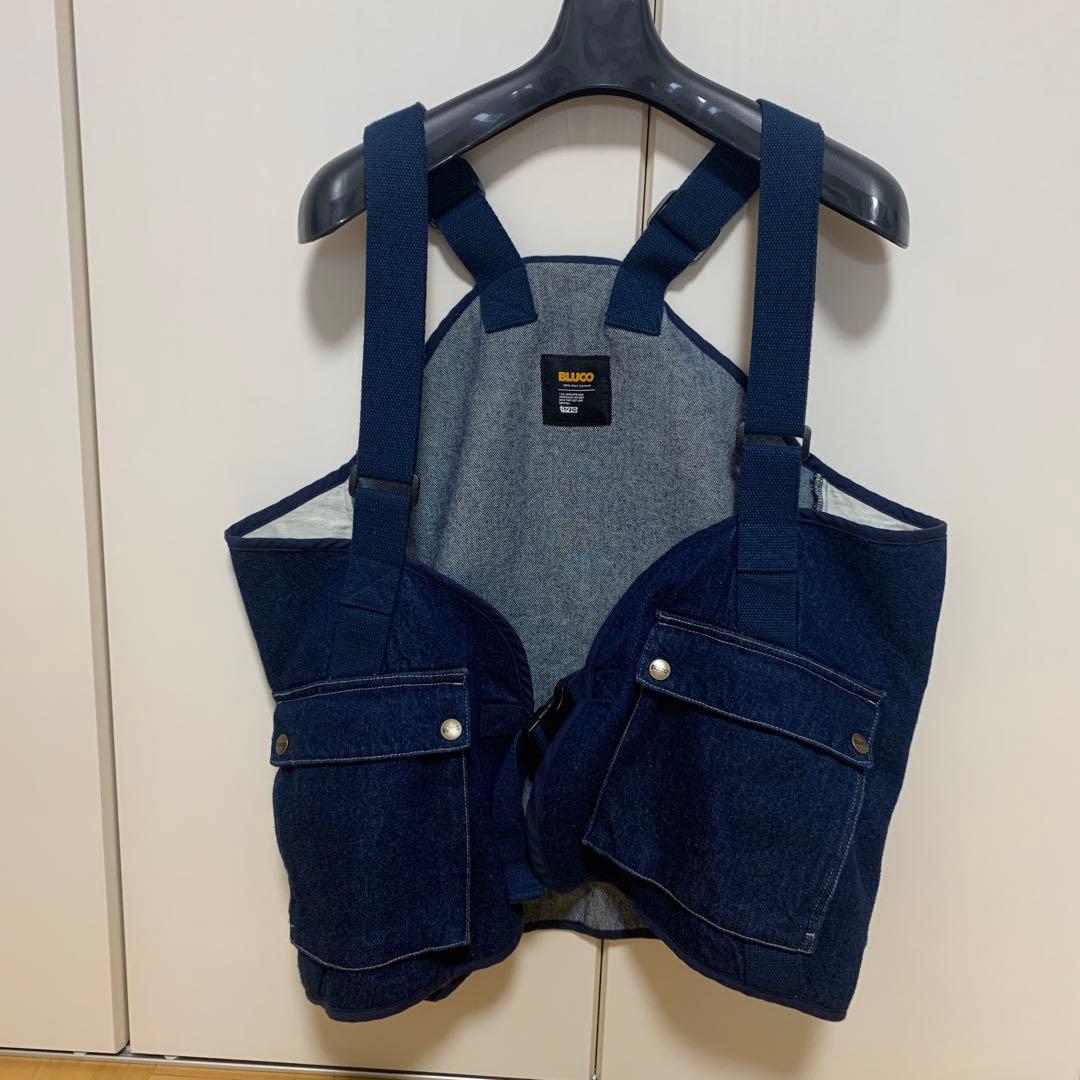 BLUCO ダークブルー ワークベスト BLUCO（ブルコ） セール リブダック ワークベスト メンズ 155-35-013