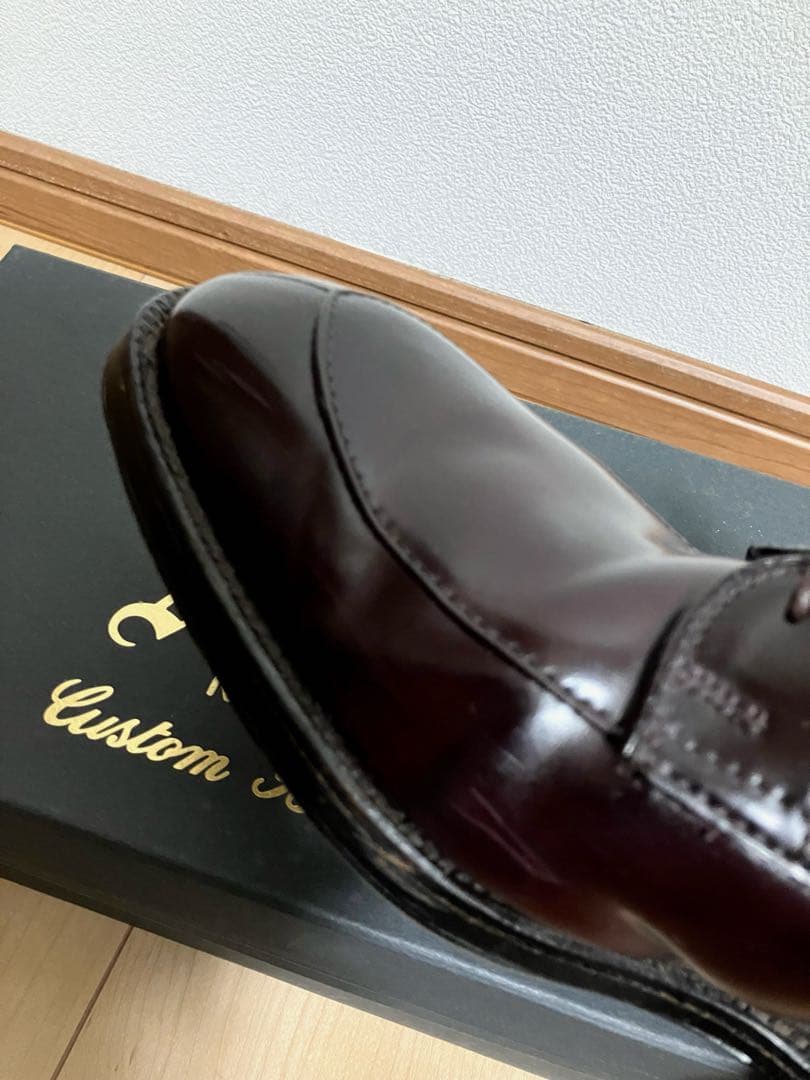 使用数回】オールデン バーガンディコードバン 54321 9ハーフD - メルカリ