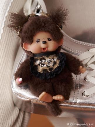 【早いもの勝ち】monchhichi×jouetie レオパードキーチェーン Monchhichi Jouetie Leopard Keychain Japanese Collectible Cute