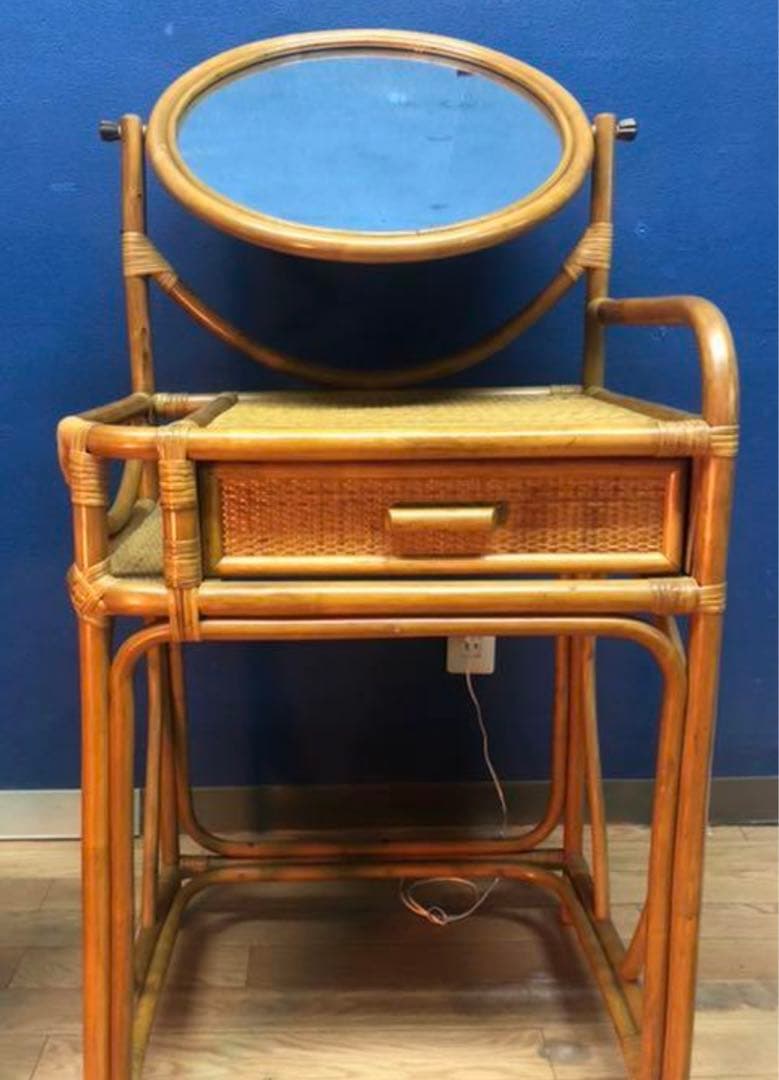 ドレッサー　籐製　木製　鏡台 楽天市場】ドレッサー 化粧台 収納 一面ドレッサー 鏡台 メイク台