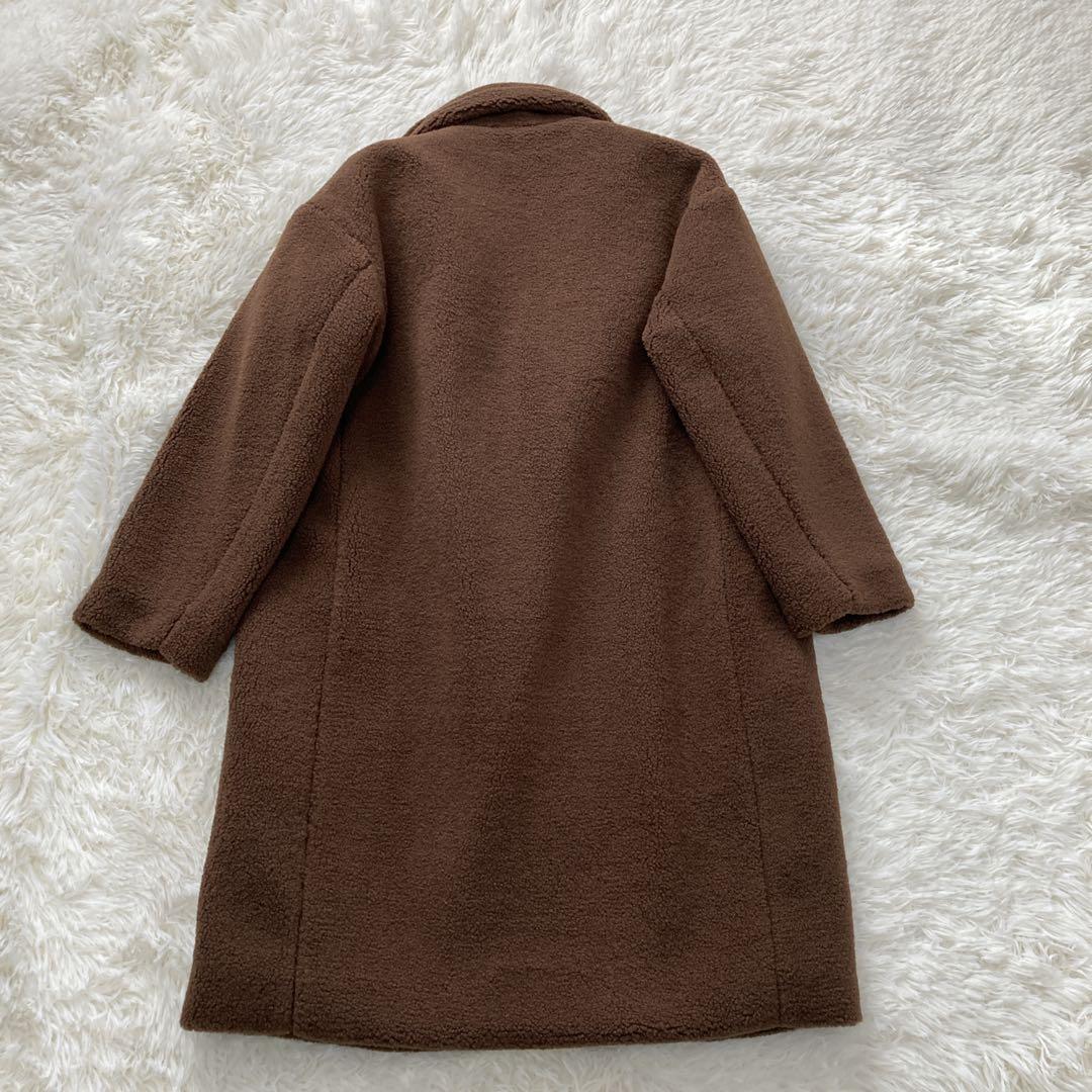 PLST プラステ ボアコート ブラウン M テディベアコート 中村アン
