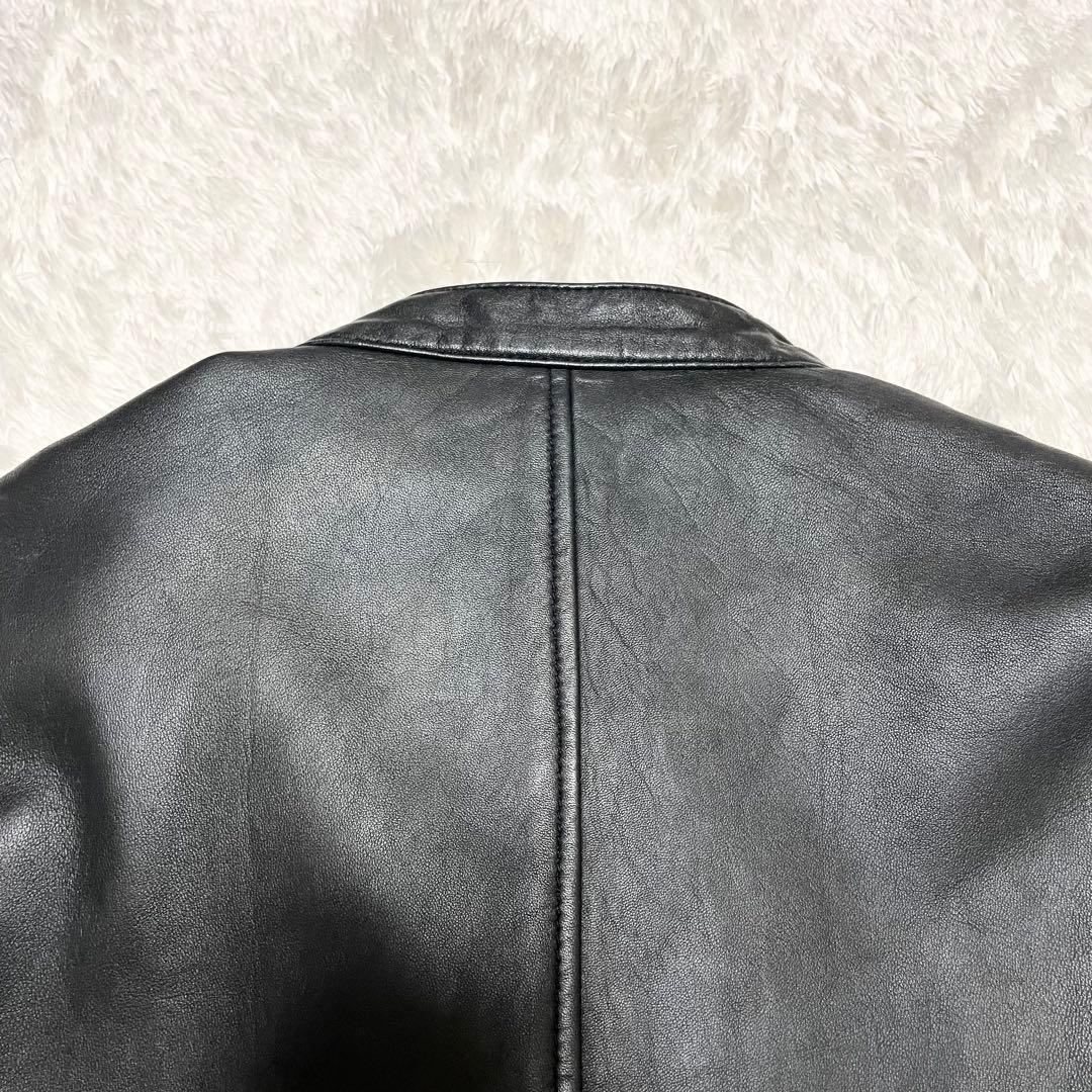 美品 希少L ジャーナルスタンダード ラムレザー セミダブルライダース