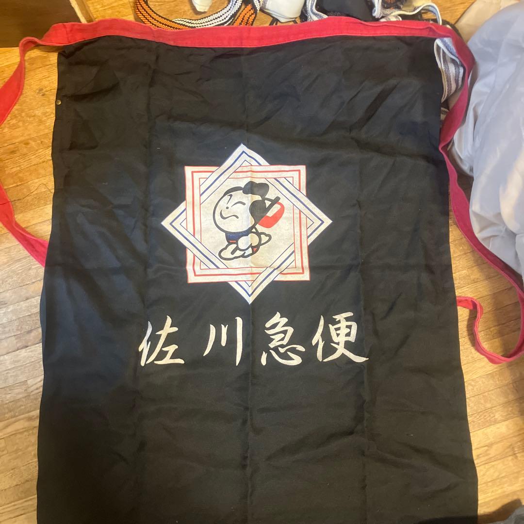 佐川急便 エプロン 黒 前掛け 赤紐 レア - メルカリ