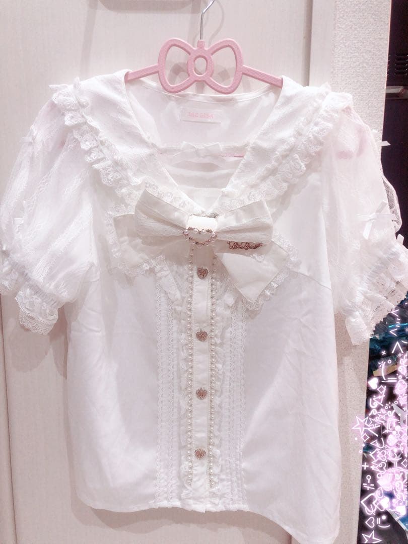 リズリサ♥メニーリボンスリーブセーラーブラウス♥ホワイト ❤︎ 𝐋𝐈𝐙 𝐋𝐈𝐒𝐀 近鉄Pass'e店 ❤︎ #メニーリボンスリーブ