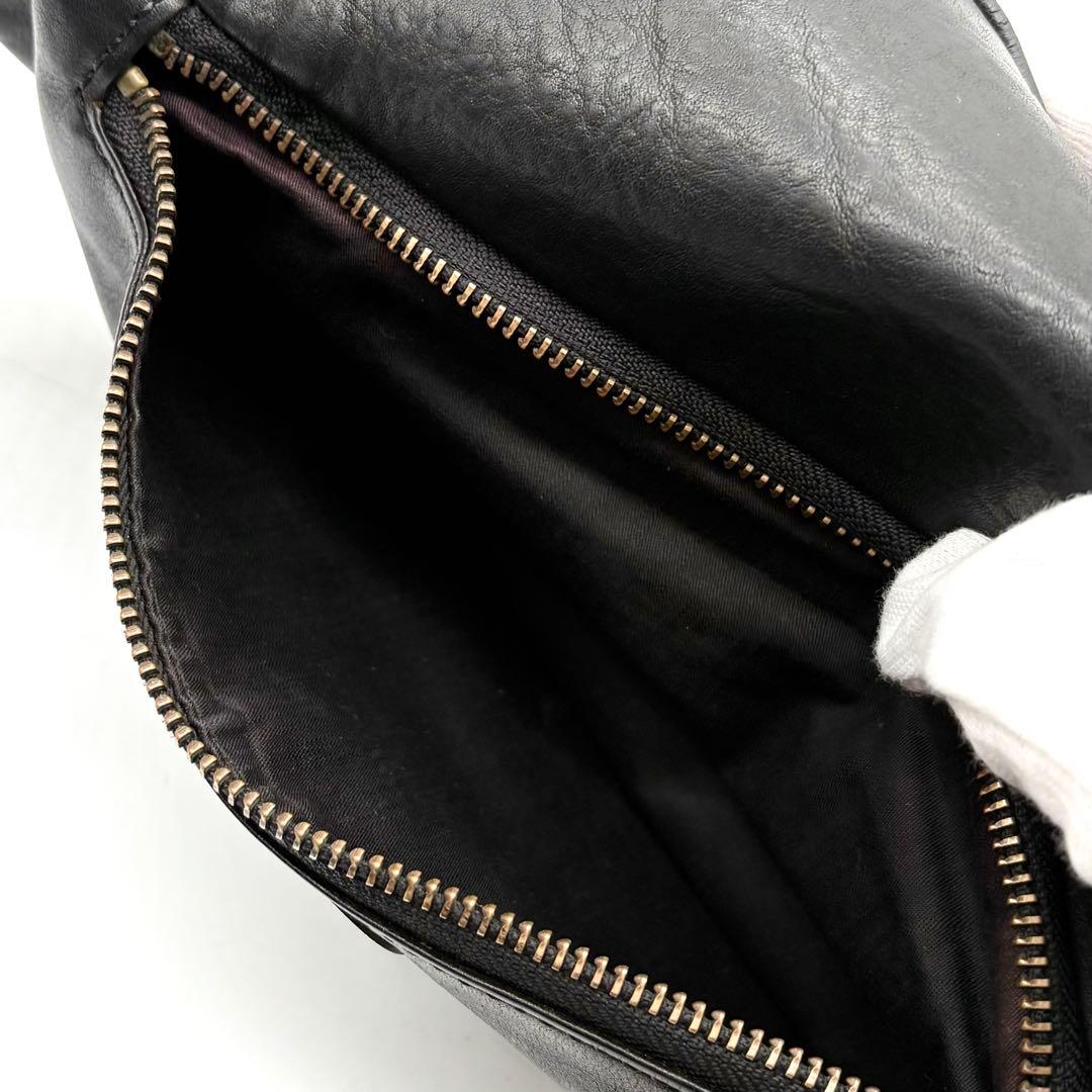 SLOW スロウ ルボーノ ボディバッグ レザー 斜め掛け ブラック