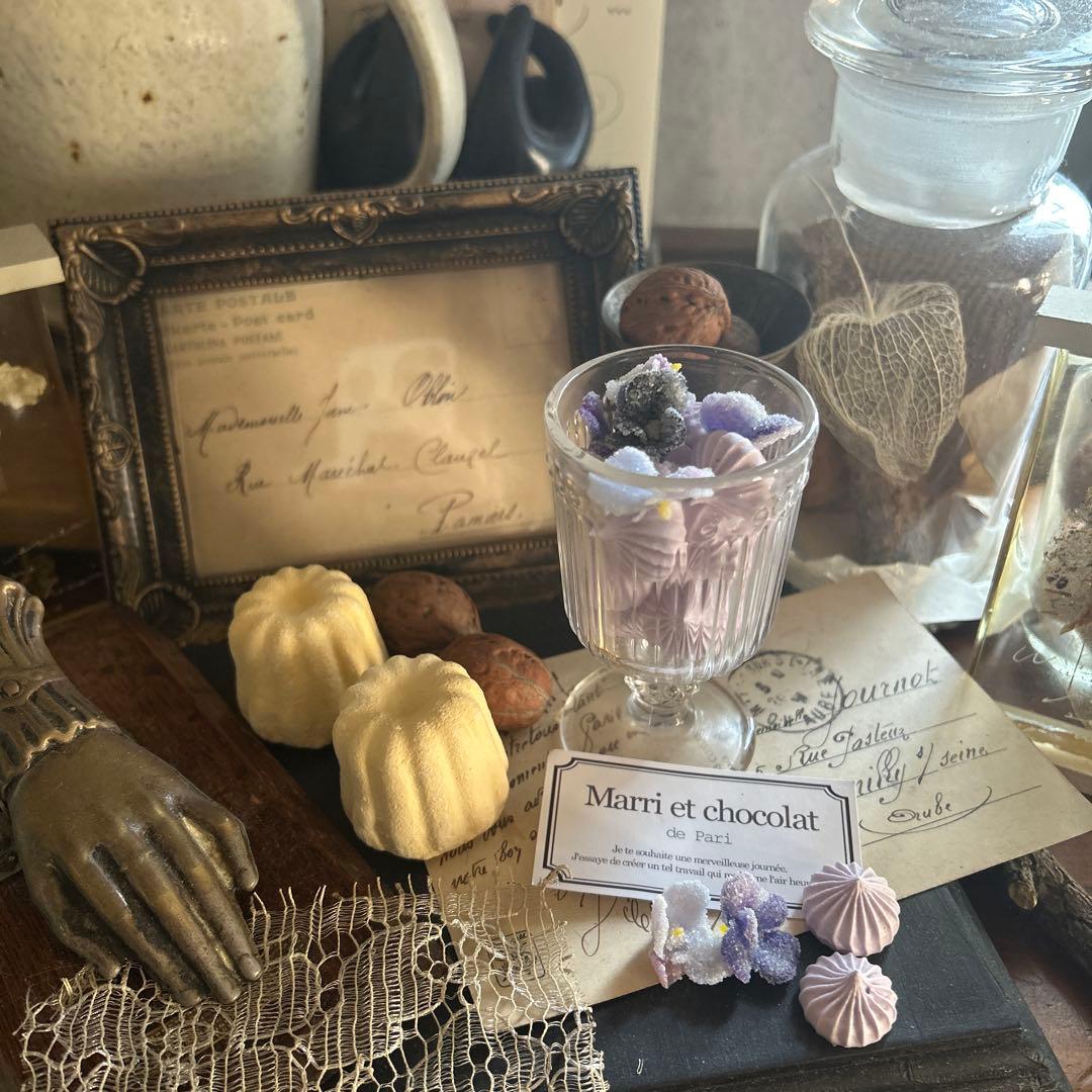 フェイクスイーツ すみれの砂糖づけ スイーツデコレーションカップ ラスト1個