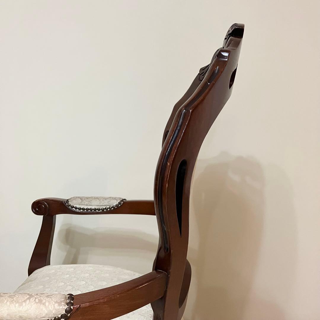 風雅0082様 猫脚 アンティーク クラシック アームチェア 椅子 チェア