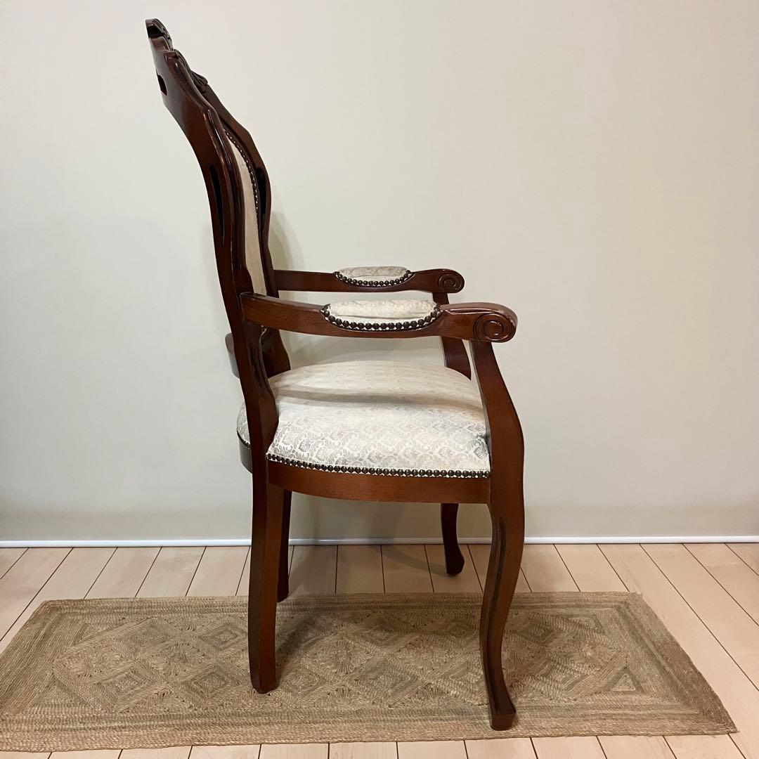 風雅0082様 猫脚 アンティーク クラシック アームチェア 椅子 チェア