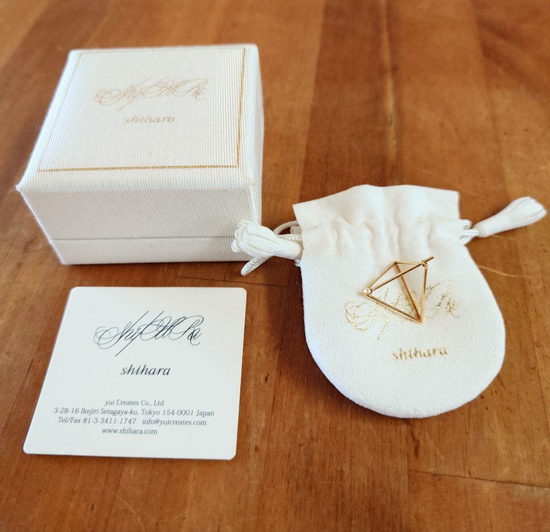 SHIHARA トライアングルピアス k18 1パーツ(片耳) Shihara トライアングル ピアス 18Kイエローゴールド 25mm 通販 - FARFETCH