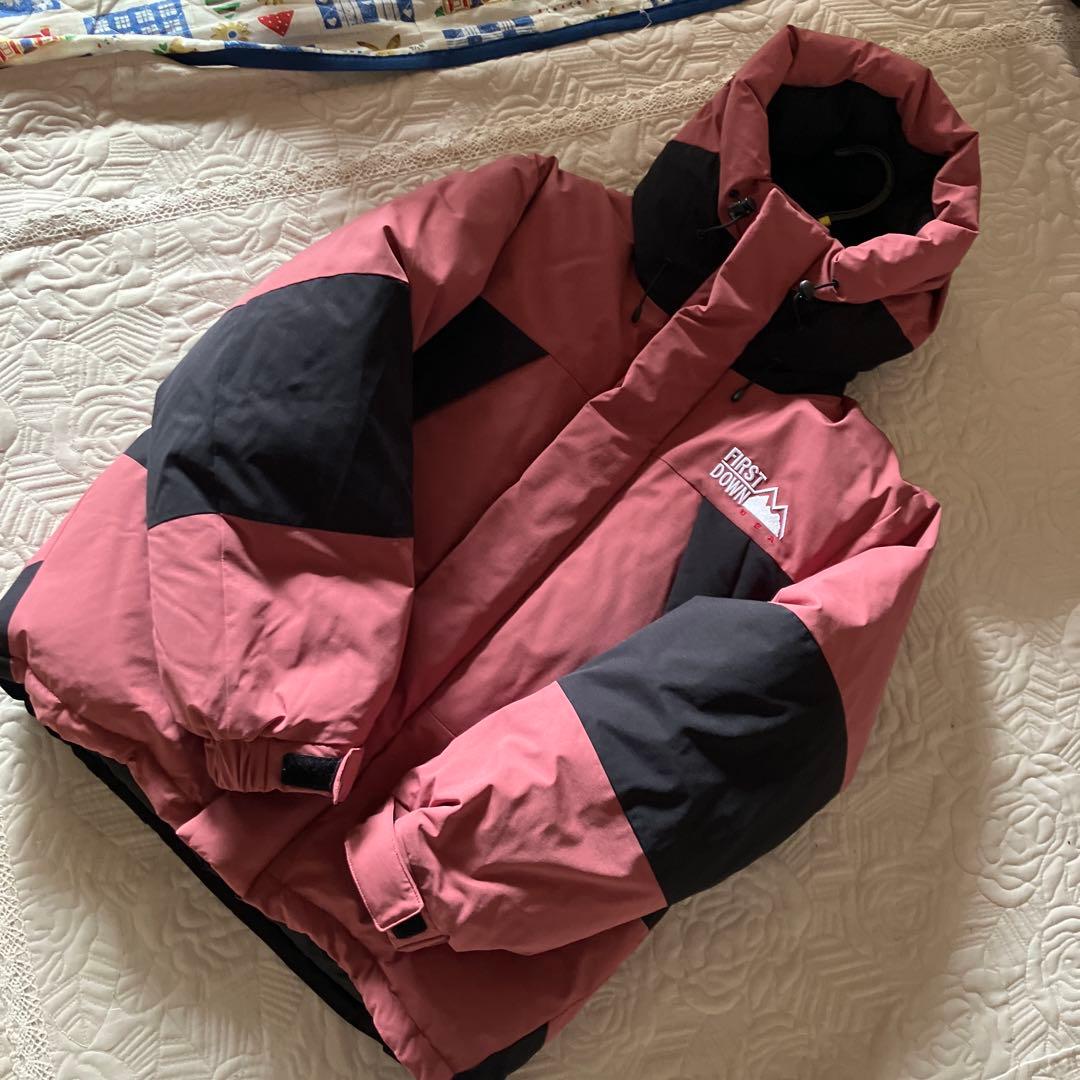 FIRST DOWN フード付きダウンジャケット M - メルカリ