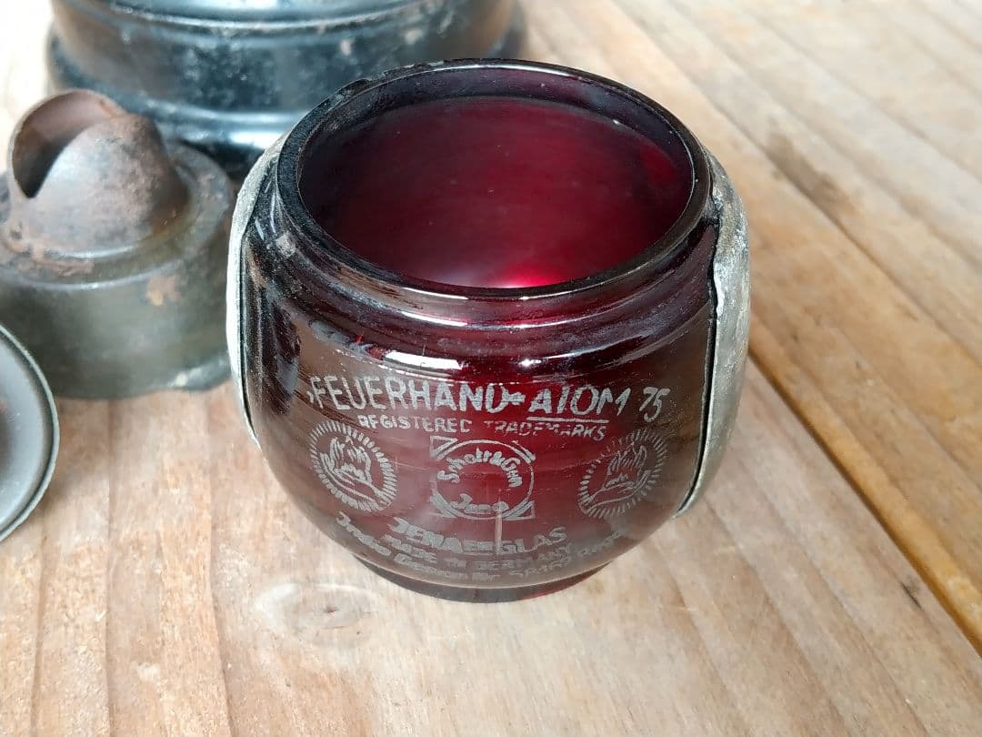 FEUERHAND 75 ATOM STK ランタン 純正赤ホヤ 当時物 WWⅡ - メルカリ