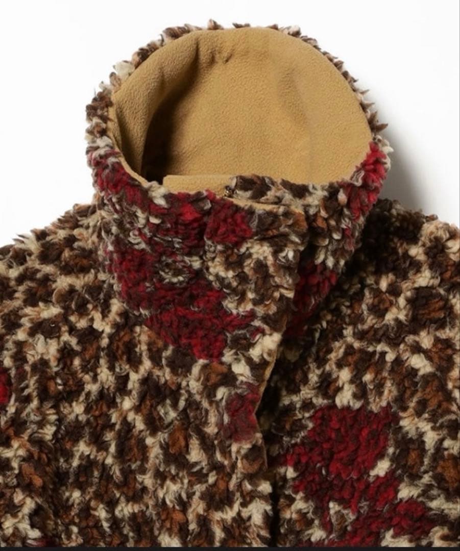 25aw未使用品フミエタナカfumietanakaレオパードボアロングコート