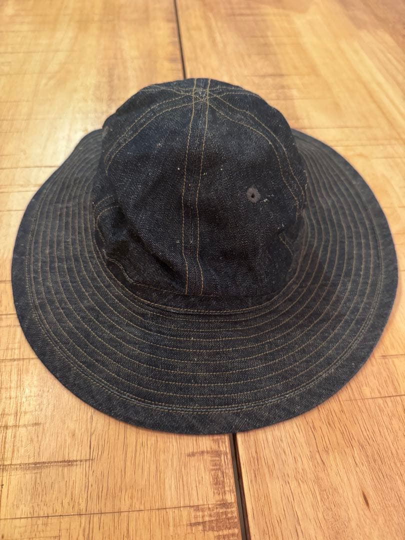 ナイジェルケーボン　デニムハット　Lサイズ Nigel Cabourn ナイジェル・ケーボン DECK HAT C/L DENIM デッキ