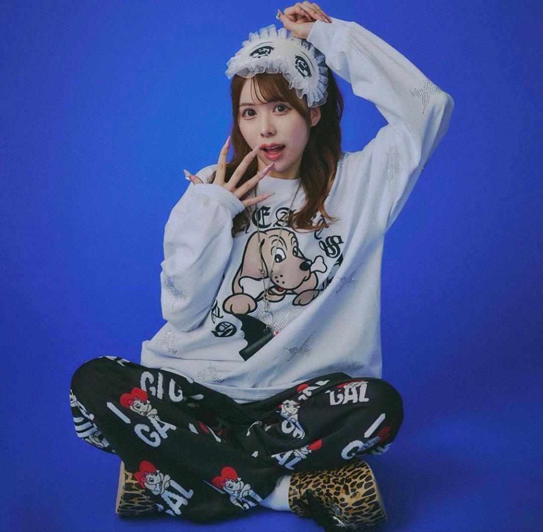 GALFY ピカピカ注射器ラグランロングスリーブTシャツ y2k 平成ギャル