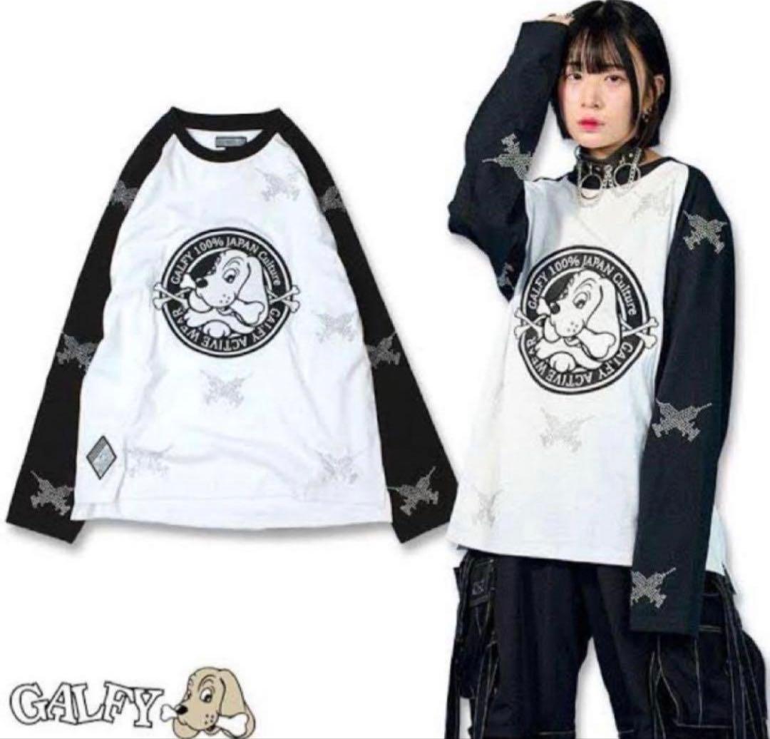GALFY ピカピカ注射器ラグランロングスリーブTシャツ y2k 平成ギャル