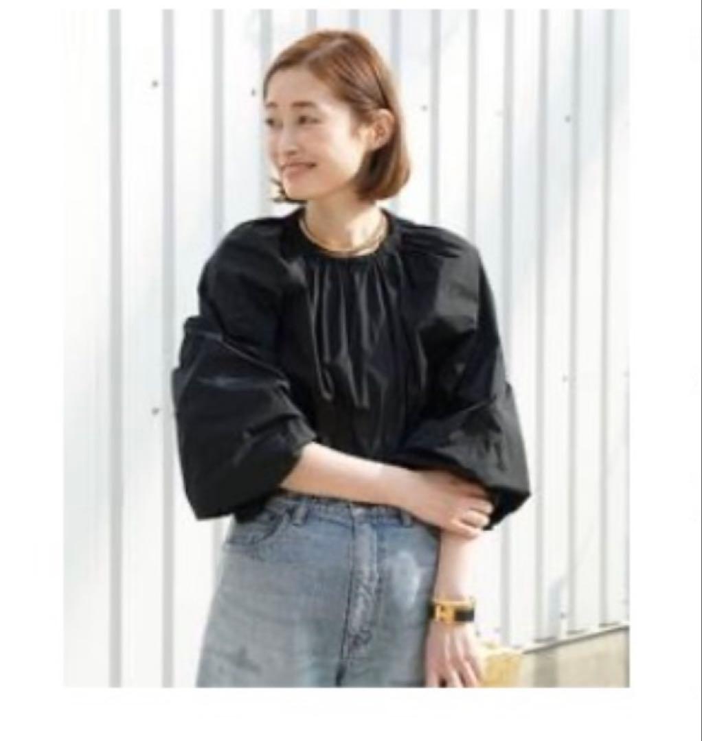 ドゥーズィエム　*Volume sleeve ブラウス　ブラック Deuxieme Classe（ドゥーズィエムクラス）の「*Volume sleeve ブラウス