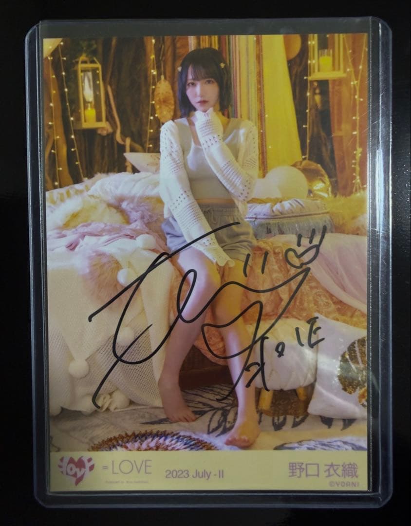 野口衣織 直筆 生写真 ヒキ ナツマトペ Amazon.co.jp: 野口衣織 ナツマトペ 直筆 ヒキ 生写真 イコラブ =LOVE