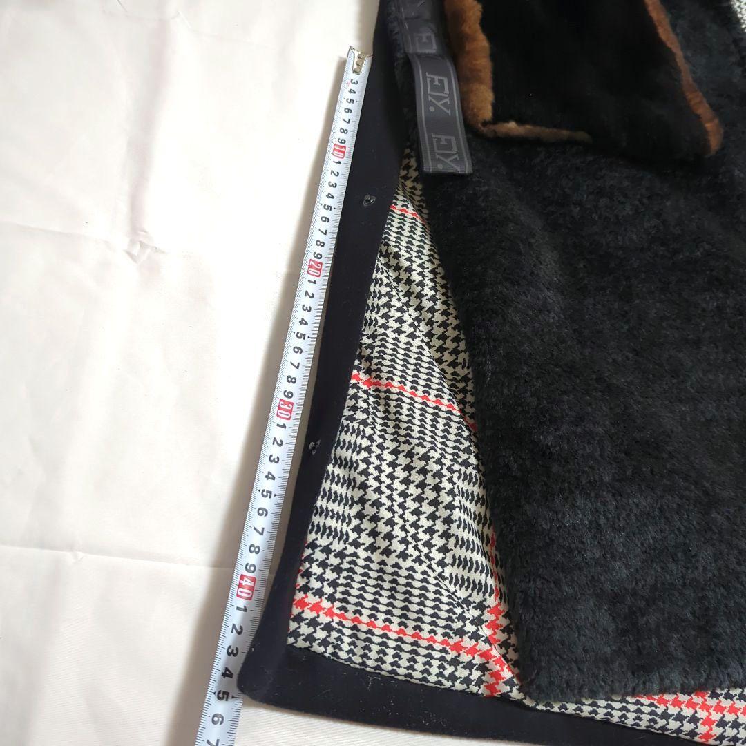 VESGIOIA (ベスジョーヤ)異素材 コンビ スタンドカラー ロングコート