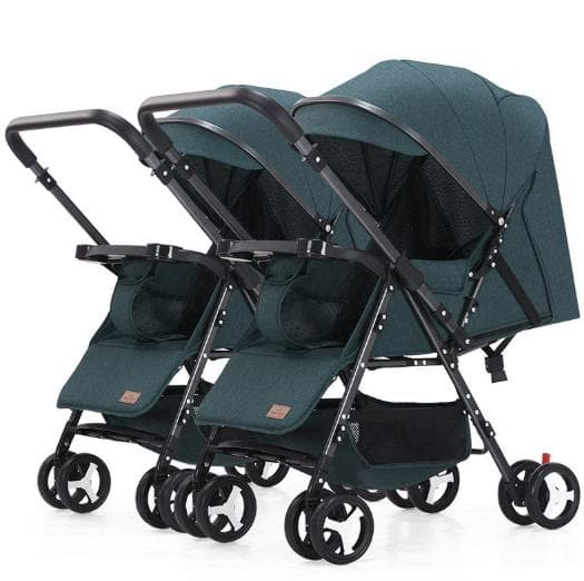 ✨新品✨ 分離型2人乗りベビーカー 横並びタイプ 折りたたみ可 ワイドシート設計 カトージ 二人乗りベビーカー 2-Seater next [専用リアシート付き]軽量