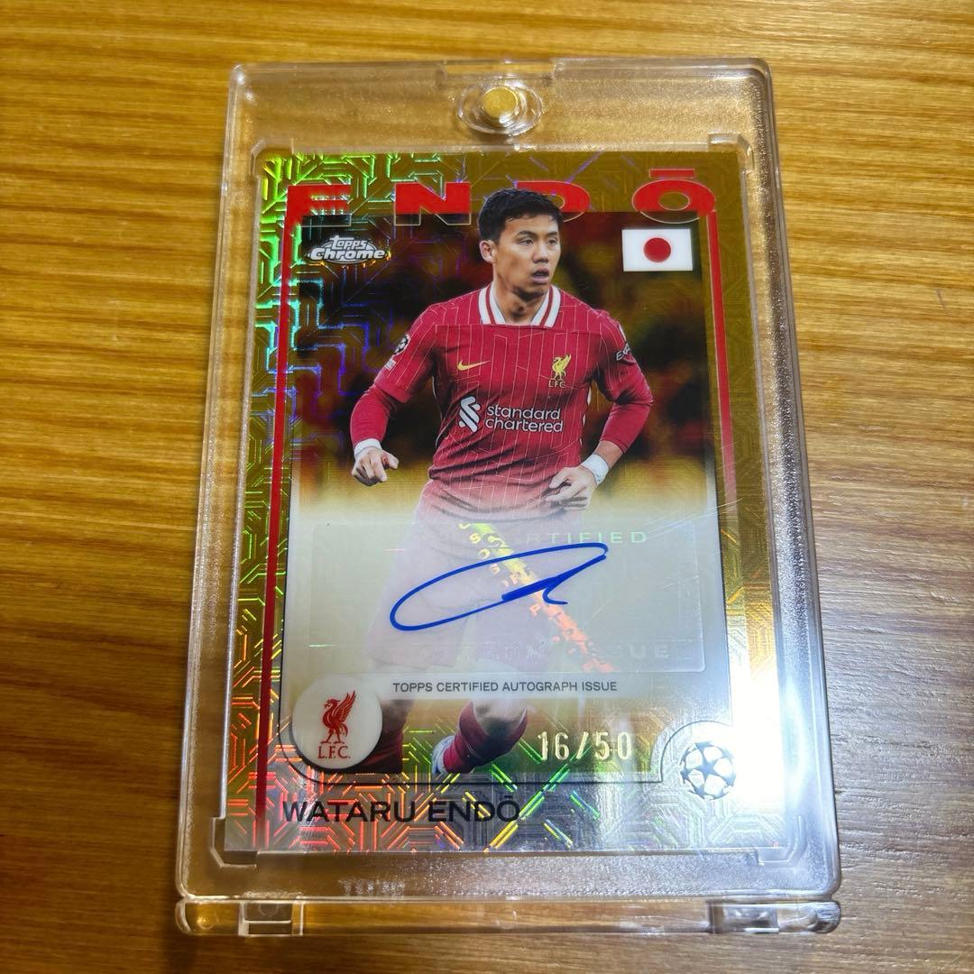 K.様専用 遠藤航 リバプール 直筆サインカード topps - メルカリ