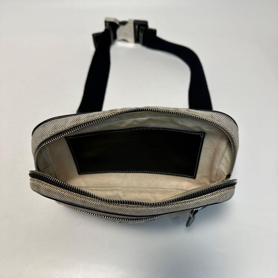 q85 バーバリー キャンバス ホースフェリー ウエストポーチショルダー