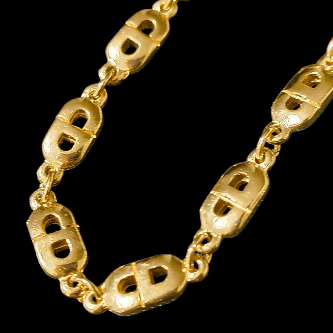 良品/Dior ディオール ブレスレット ゴールド CDロゴ ヴィンテージ