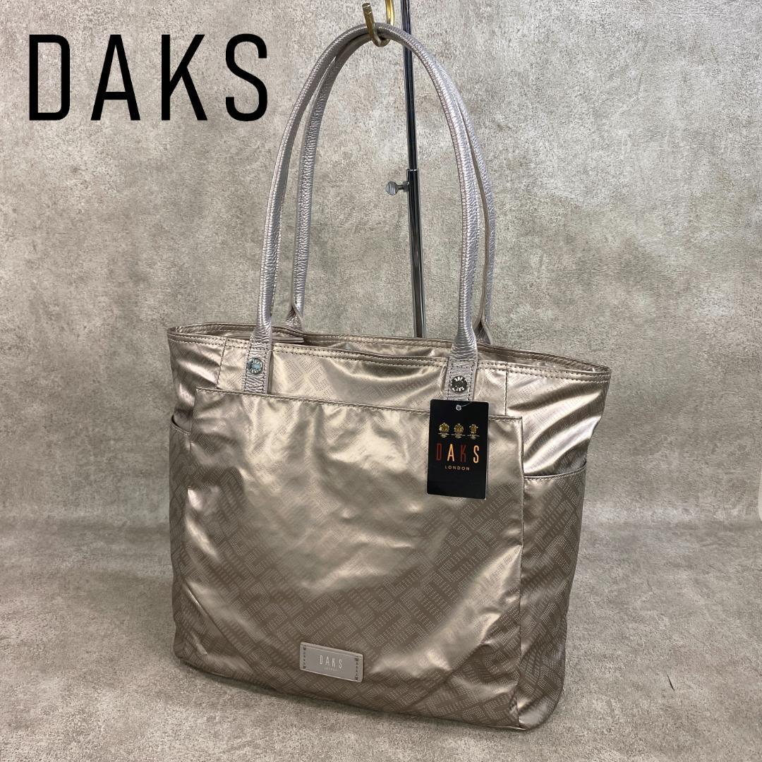 【未使用】 DAKS ダックス ナイロン & 牛革 日本製 トートバッグ 美品】DAKS ダックス ナイロン×レザー トートバッグ 軽量 日本製 A4