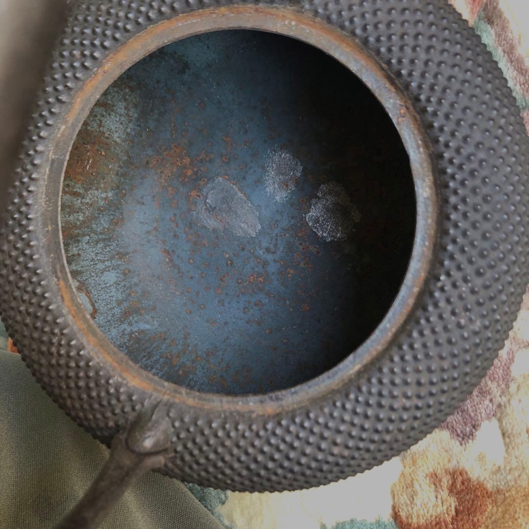 ジル様専用 南部鉄瓶・薫山工房・霰紋・1ℓ小振り・茶道具・使用保管品
