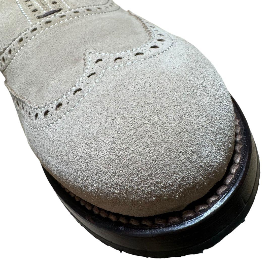 美品ウノピュウノウグァーレトレ/ウィングチップファーサンダル