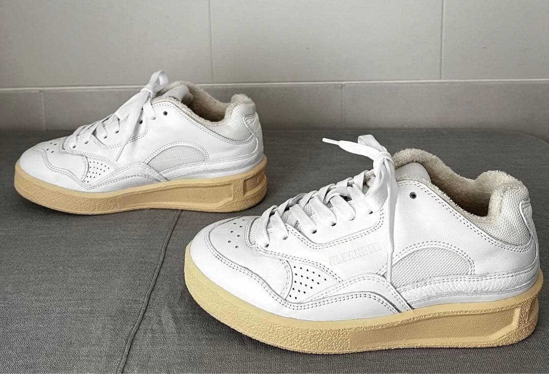 JIL SANDER （ジルサンダー）BASKET LO ホワイト スニーカー - メルカリ