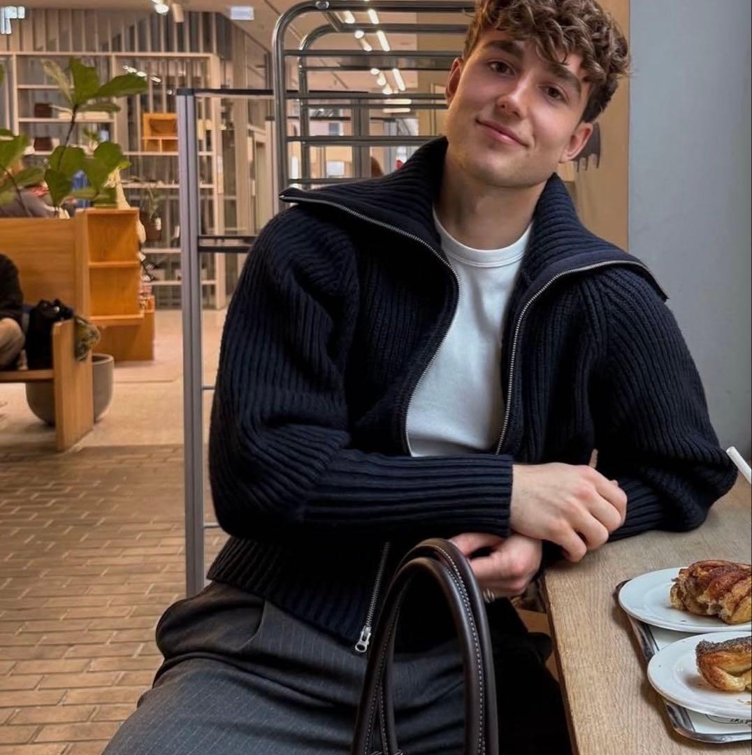 Ets. MATERIAUX エディフィス マテリオ 肉厚 ドライバーズニット