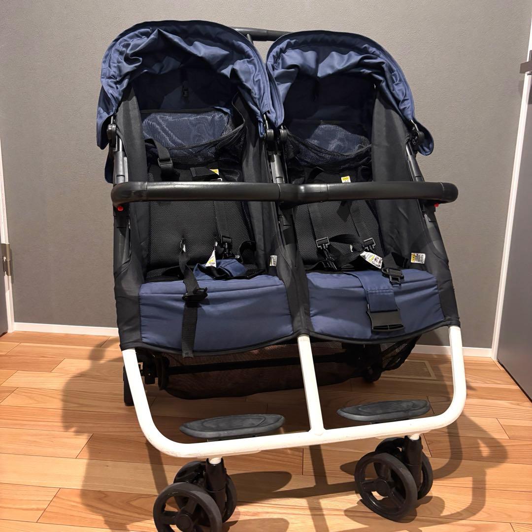ココロンツイン　二人乗りベビーカー　双子　ベビーカー　説明書あり