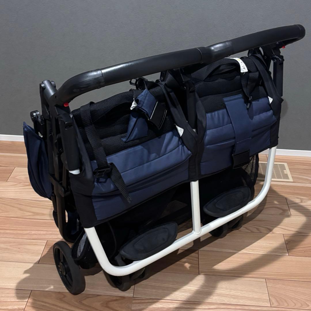 ココロンツイン　二人乗りベビーカー　双子　ベビーカー　説明書あり