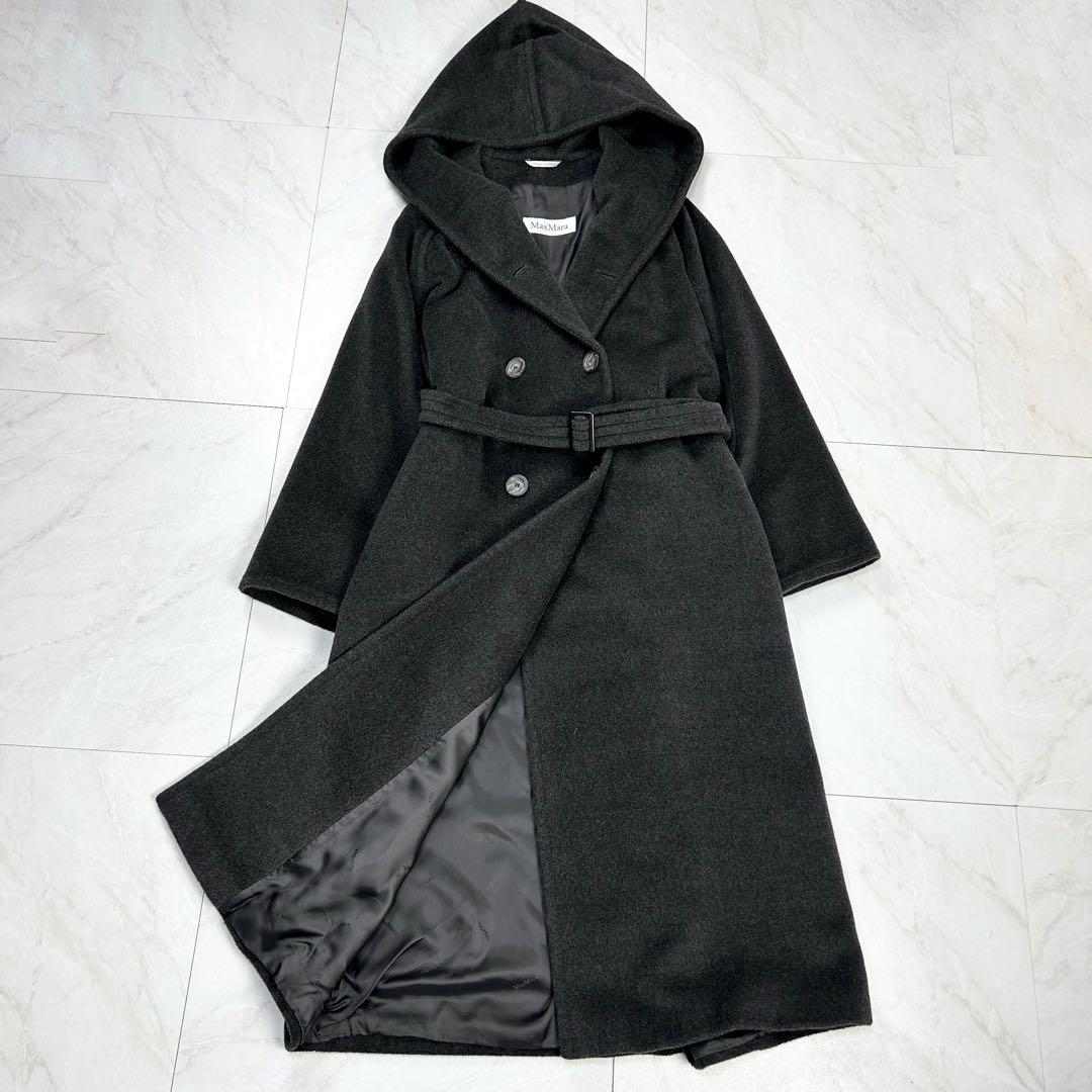 たぬたぬ様 マックスマーラ 白タグ カシミヤ混 ベルト フーデット