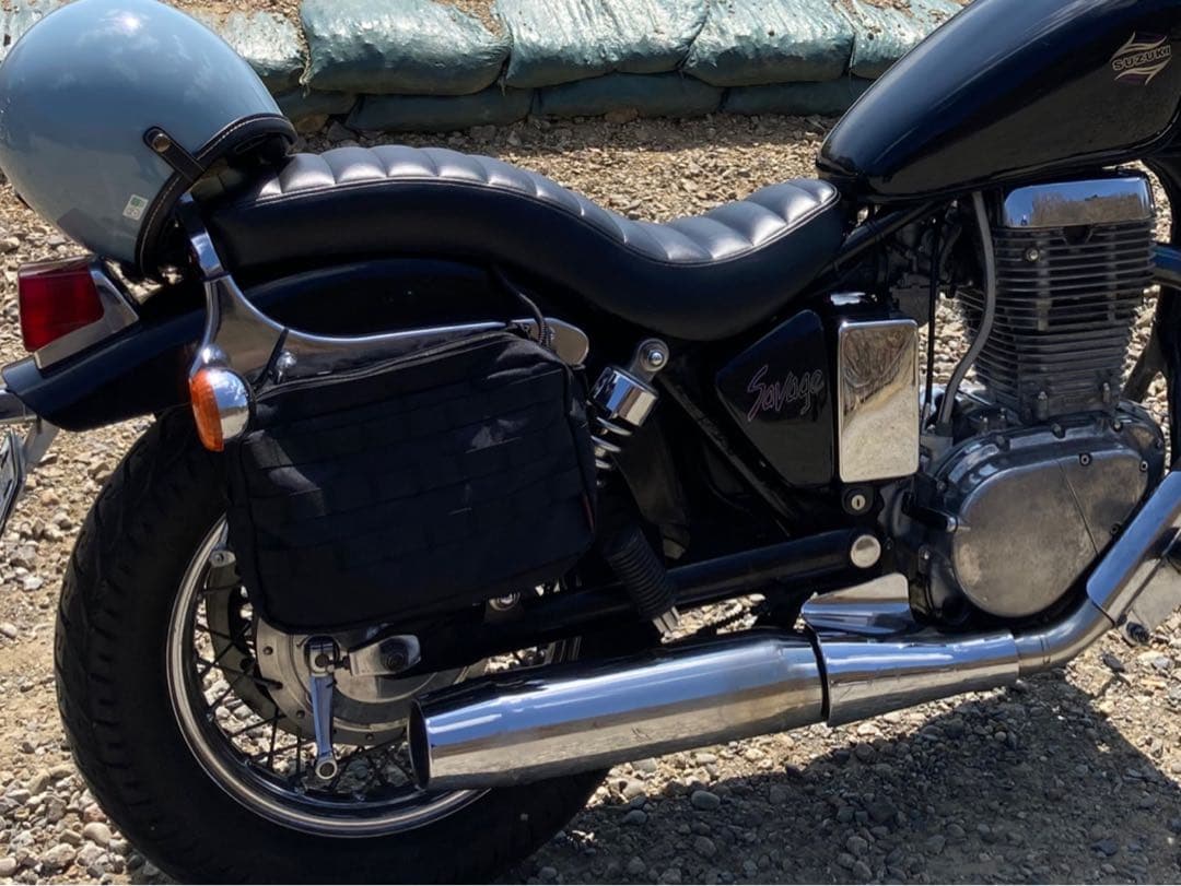 スズキ サベージ400 650 社外タックロールシート - メルカリ