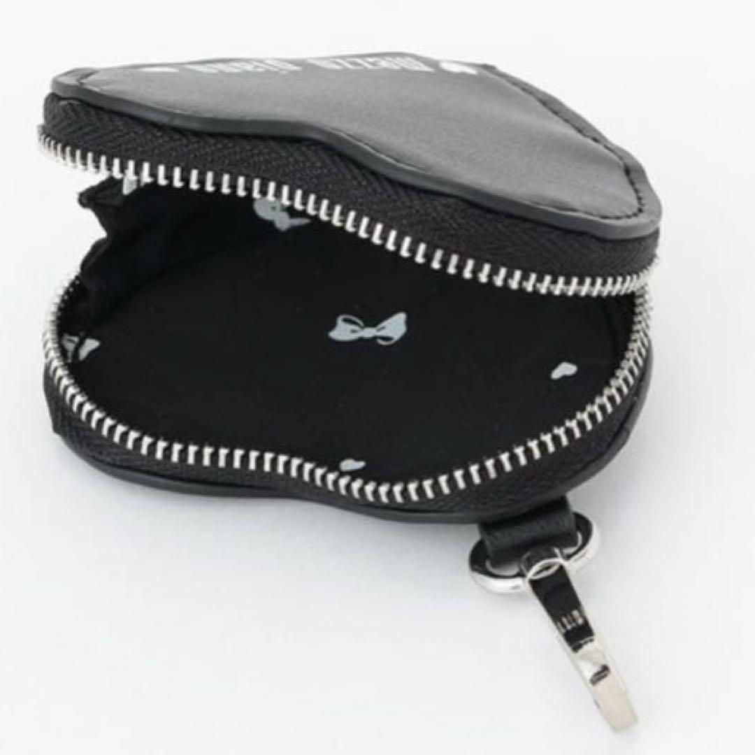 メゾピアノ ハートポーチ付　ロゴリボン　ナイロンリュック　大