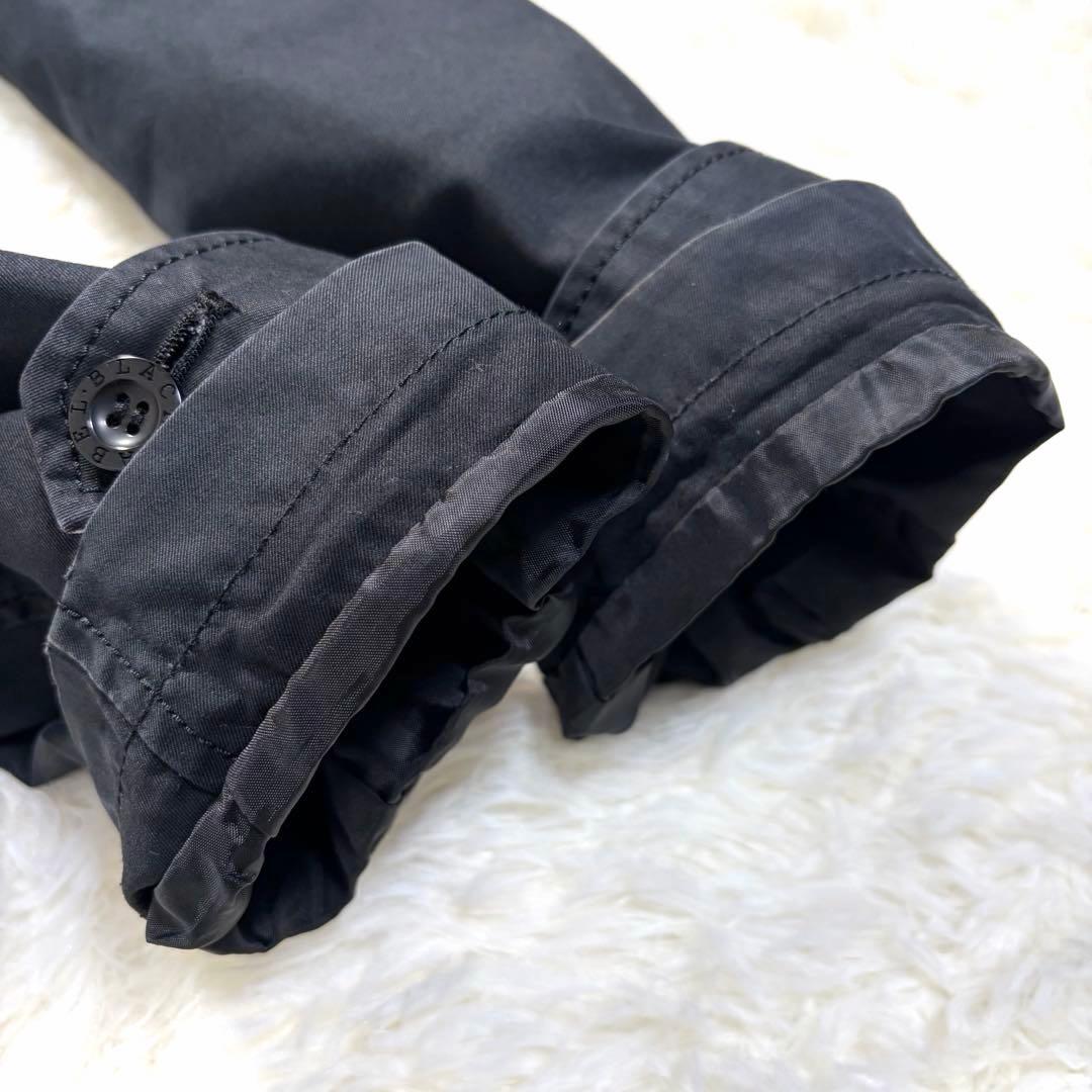 バーバリーブラックレーベル トレンチ ステンカラー ノバチェック ブラック L