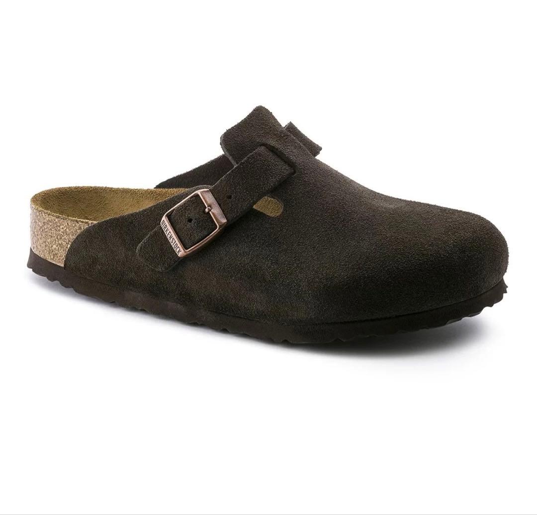 【新品】 ビルケンシュトック ボストン 26cm サボ サンダル モカ スエード ビルケンシュトック BIRKENSTOCK Boston ボストン モカ ナロー幅