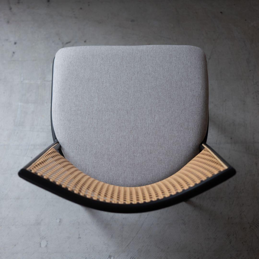 ダイニングチェア グレ　ラタン調