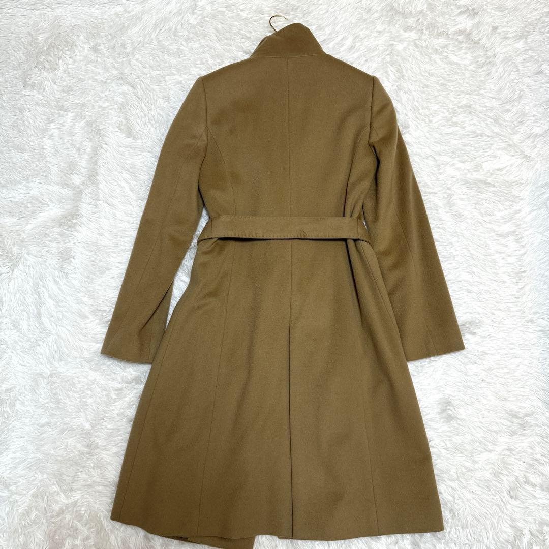 ANAYI アナイ　カシミヤ100% スタンドカラーコート　キャメル　サイズ36