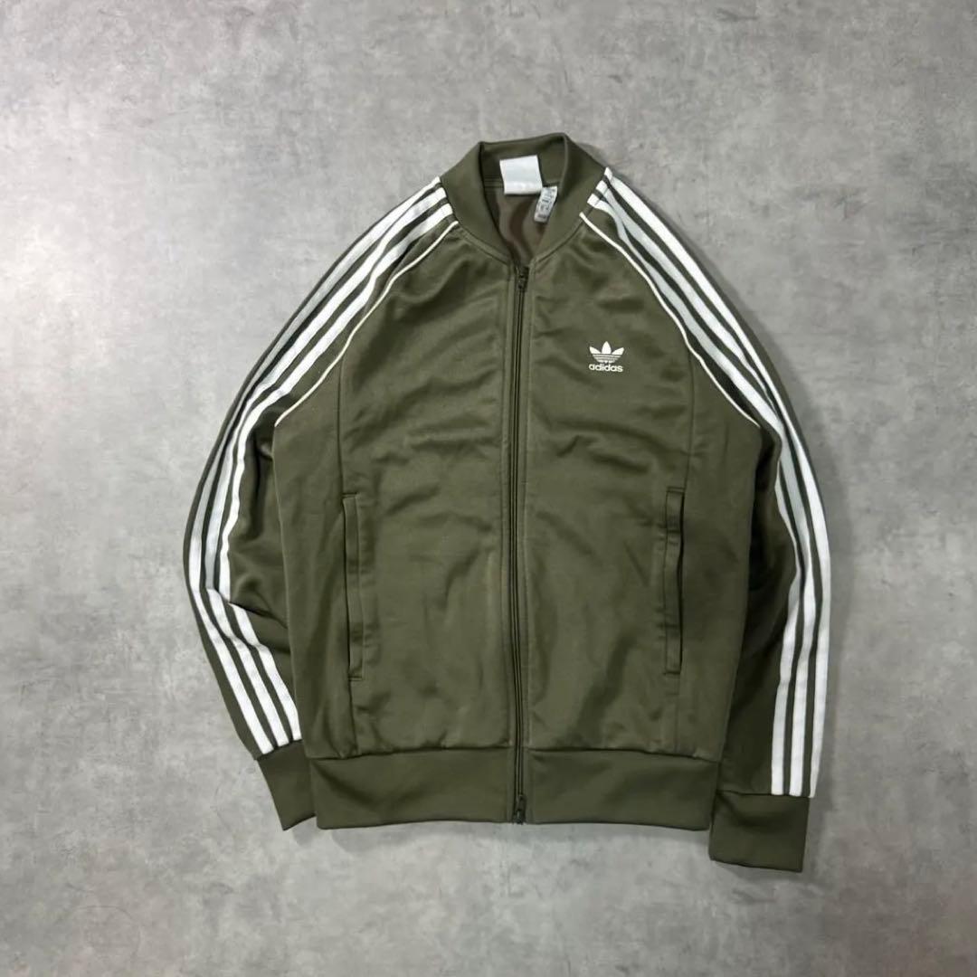 adidas トラックジャケット ATP 復刻 SST ジャージ カーキ L - メルカリ
