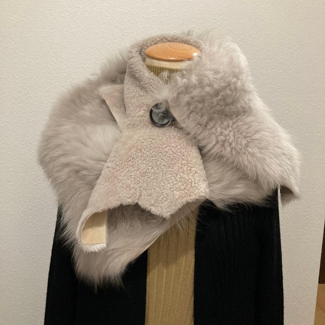 ムートン　ショール　CARL DONOCHUE Karl Donoghue（カール ドナヒュー）の「KARL DONOGHUE ムートン