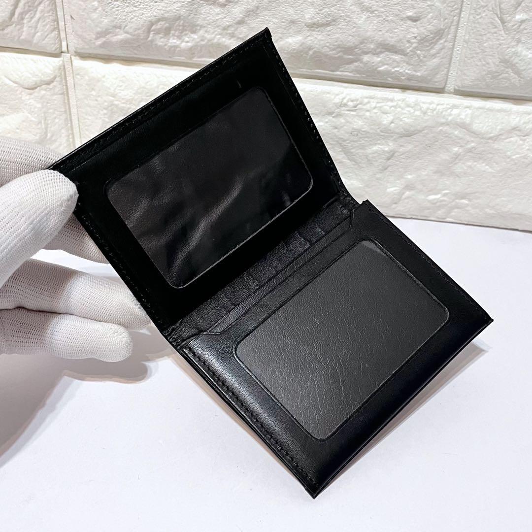 極美品 バーバリー ノバチェック ホースロゴ レザー キャンバス 名刺