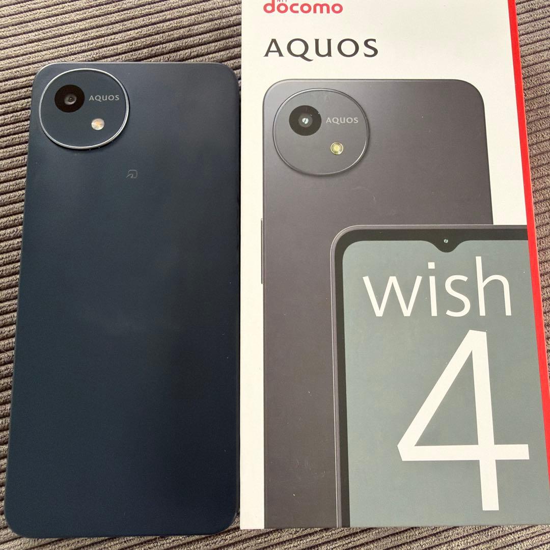 AQUOS wish 4 本体 ブラックSIMフリー - メルカリ