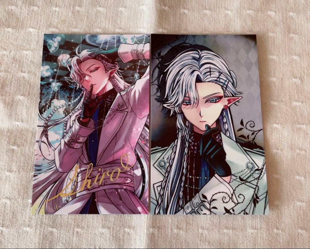 あくねこ バレンタイントレカ風カード レア 箔押し シロ - メルカリ