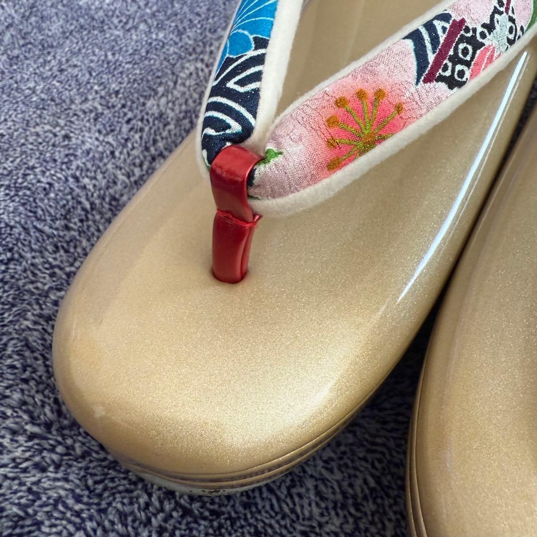 《最終値下げ》草履バッグセット 染め生地使用 LLサイズ