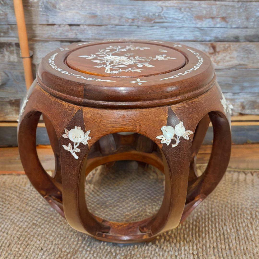 螺鈿象嵌花台　スツール　置台 飾り棚 香炉台 華道具 唐物 中国美術 2026年最新】Yahoo!オークション -螺鈿細工花台の中古品・新品・未使用