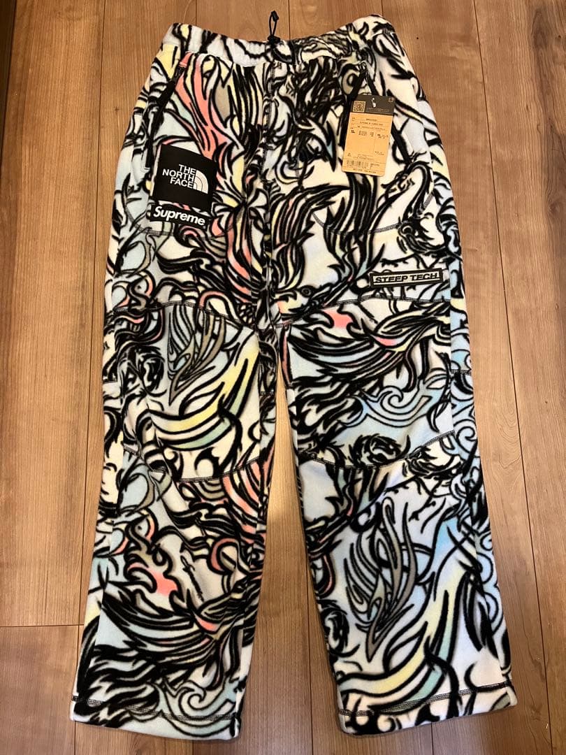 【未使用】Supreme The North Face Fleece Pants Supreme x The North Face Step Tech Fleece Pants 'Black Grey' SUP