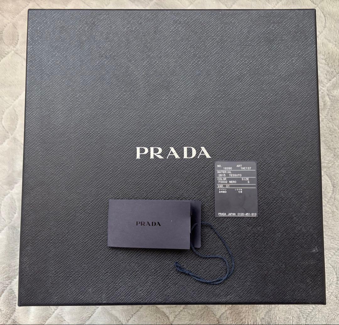 ★PRADA★プラダ/バケットハット/フェドラ/帽子/トライアングル/黒/バケハ