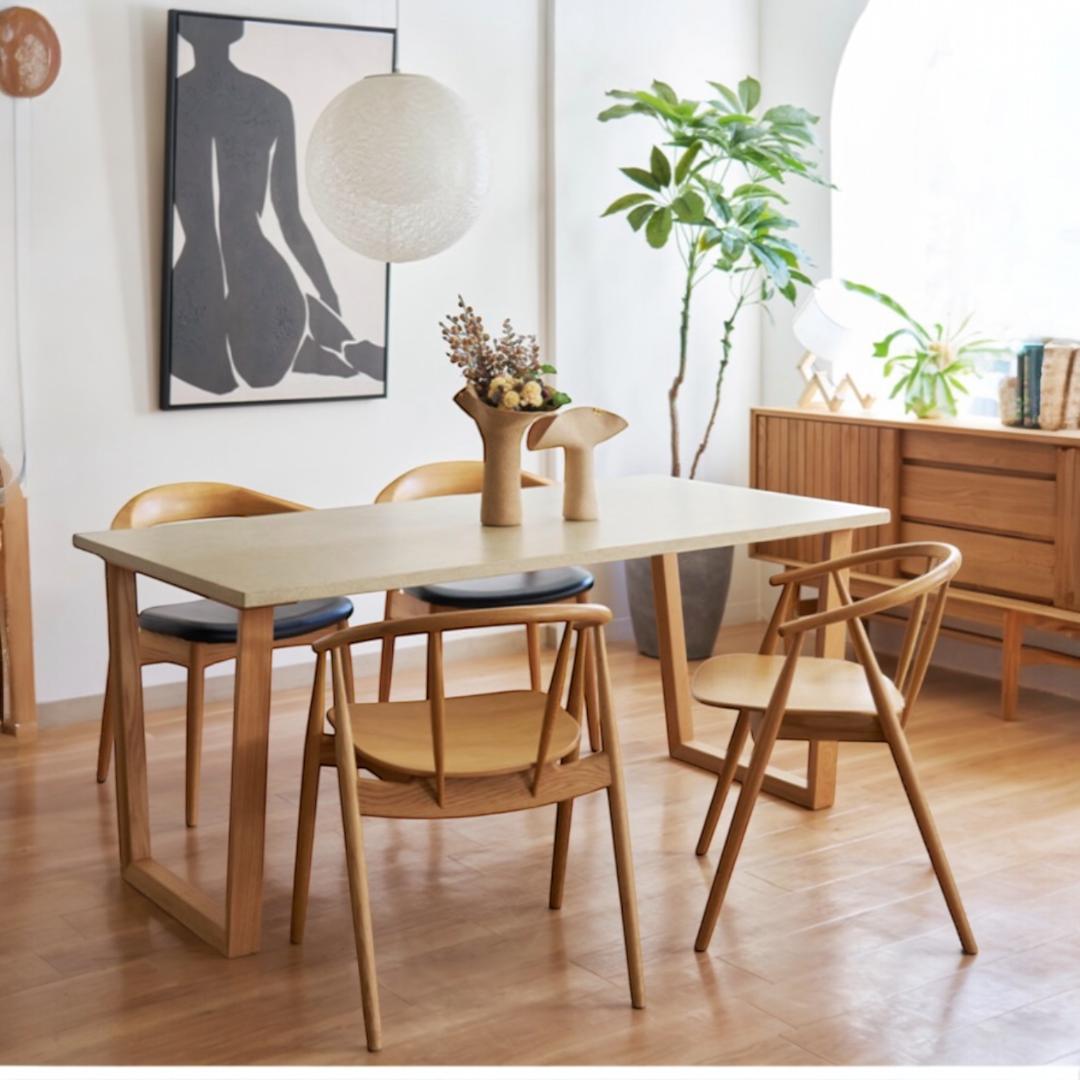 さくら様専用美品 小林幹也 デザイン オーク無垢材 ダイニングチェア